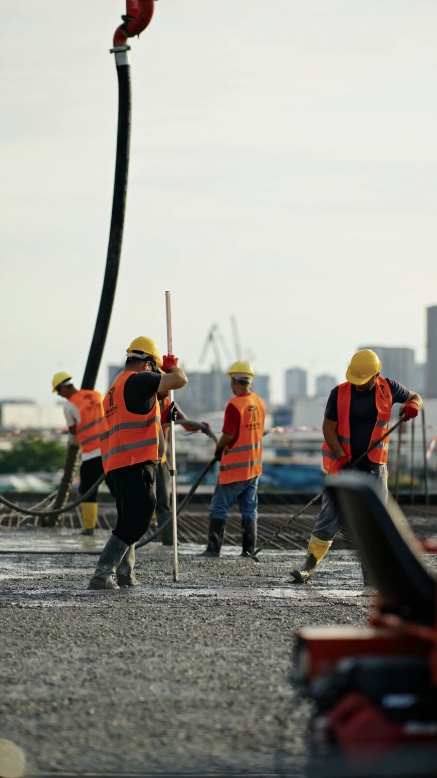 Construction on Ambassadori Island, July 2026